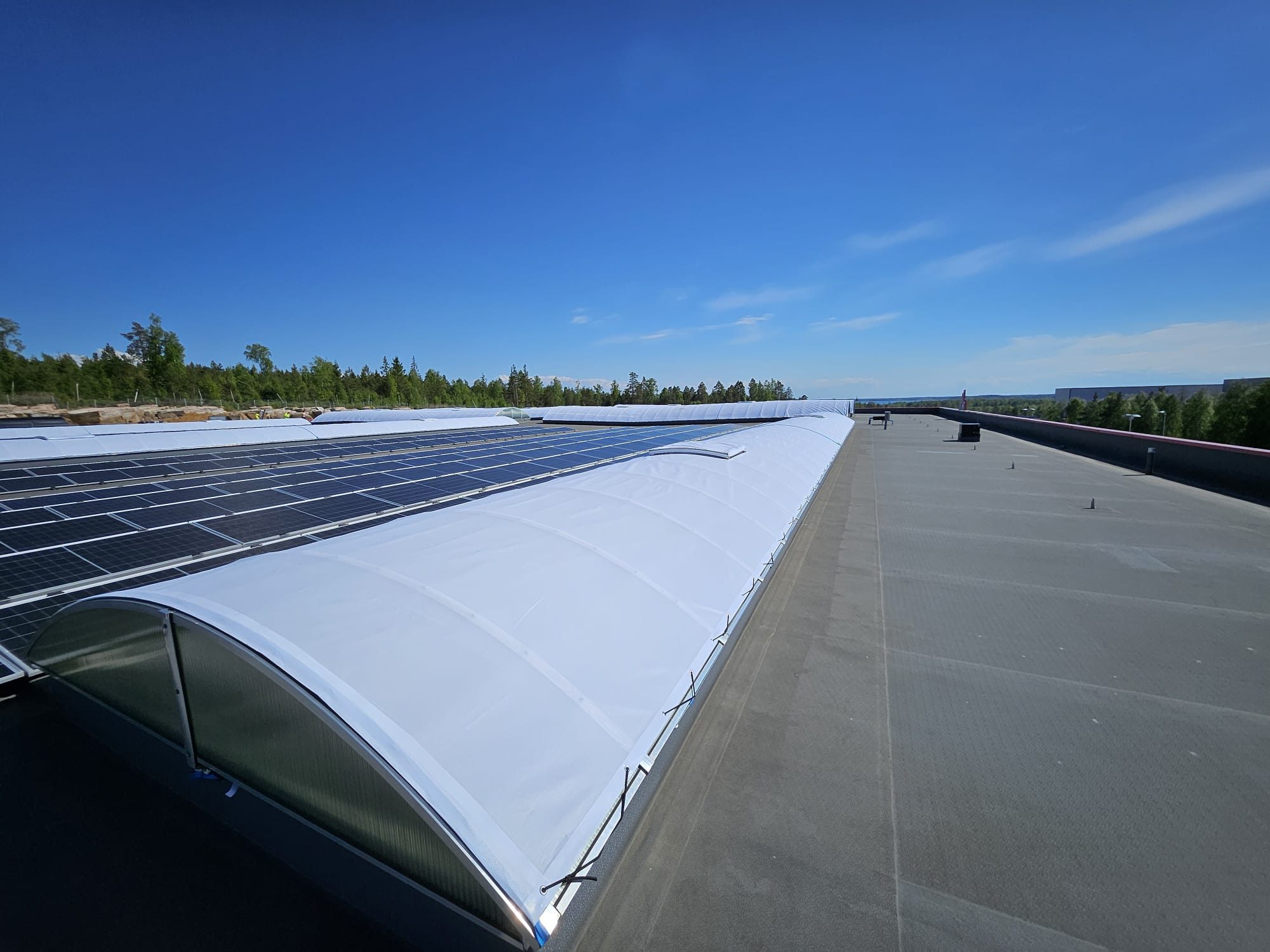 Solar panels with Coolmonkey shield system